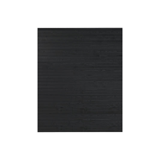 PLUS Plank profile fence, wood, WxH 1740 x 2030 mm, black.