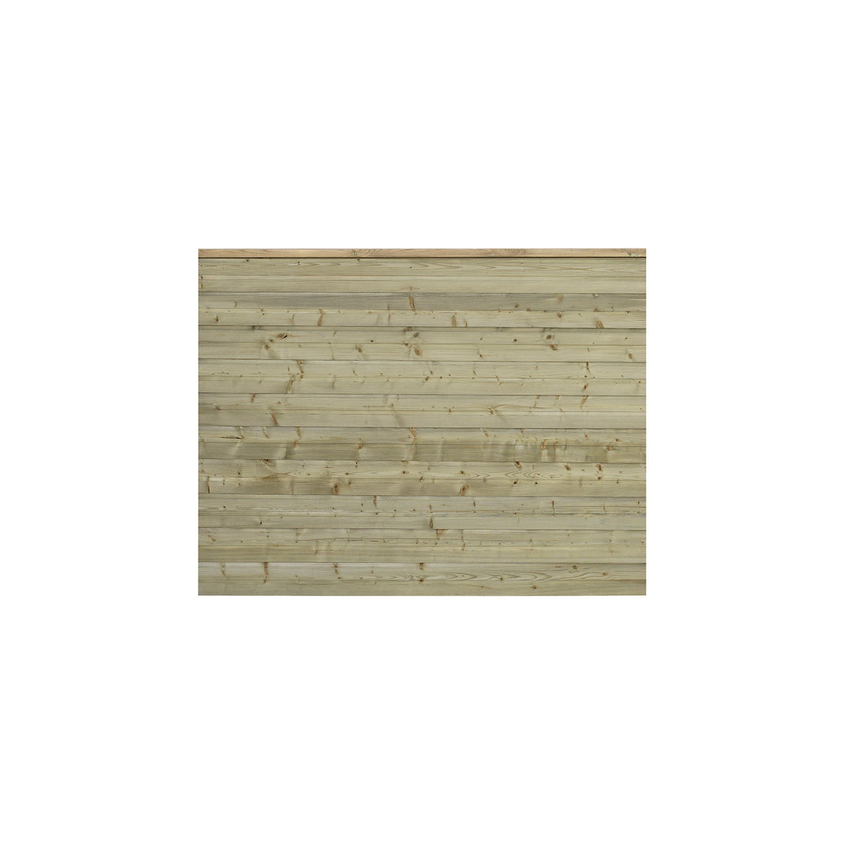 PLUS Plank profile fence, wood, WxH 1740 x 1290 mm, natural.