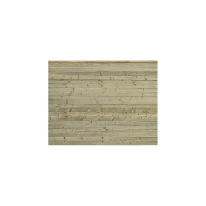 PLUS Plank profile fence, wood, WxH 1740 x 1290 mm, natural.