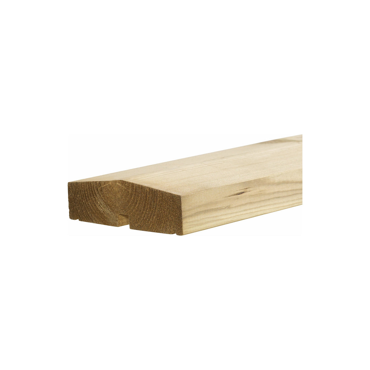PLUS Plank profile fence, wood, WxH 1740 x 1290 mm, natural.