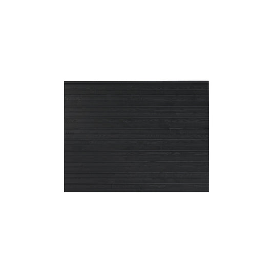 PLUS Plank profile fence, wood, WxH 1740 x 1290 mm, black.