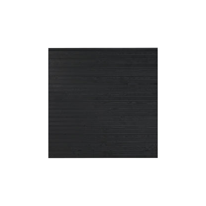 PLUS Plank profile fence, wood, WxH 1740 x 1660 mm, black.
