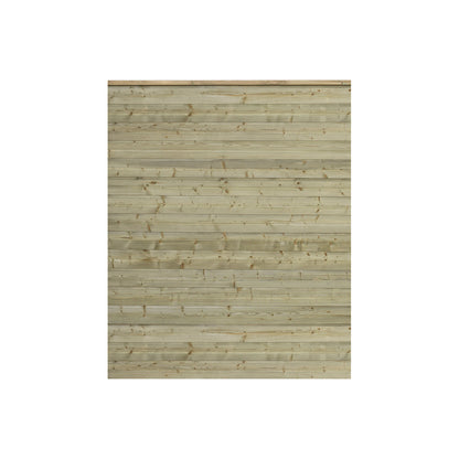 PLUS Plank profile fence, wood, WxH 1740 x 2030 mm, natural.