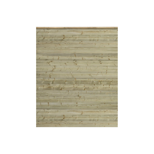 PLUS Plank profile fence, wood, WxH 1740 x 2030 mm, natural.