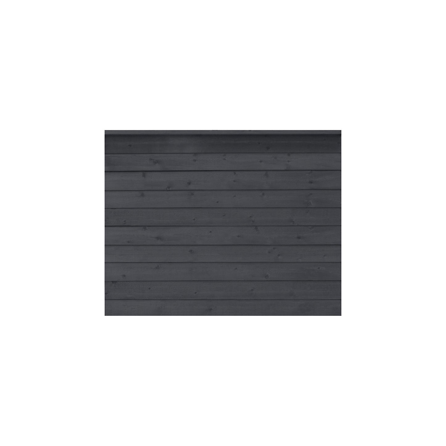 PLUS Klink profile fence, wood, WxH 1740 x 1290 mm, black.