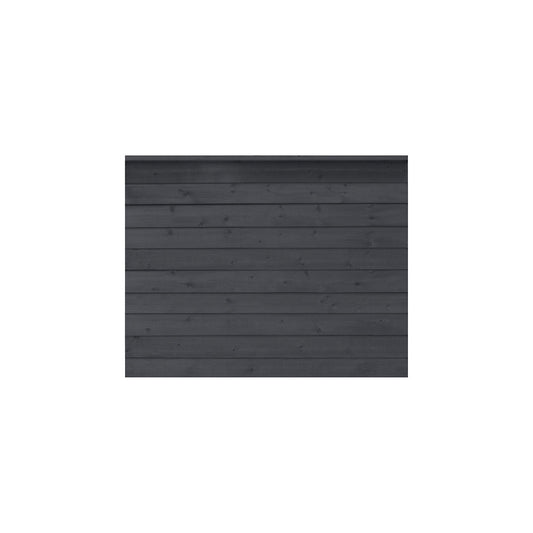PLUS Klink profile fence, wood, WxH 1740 x 1290 mm, black.