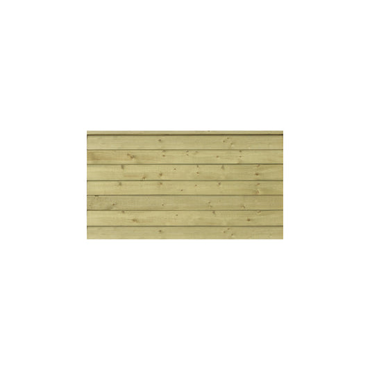 PLUS Klink profile fence, wood, WxH 1740 x 910 mm, natural.