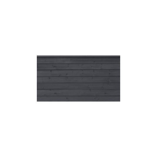 PLUS Klink profile fence, wood, WxH 1740 x 910 mm, black.