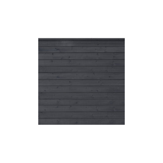 PLUS Klink profile fence, wood, WxH 1740 x 1660 mm, black.