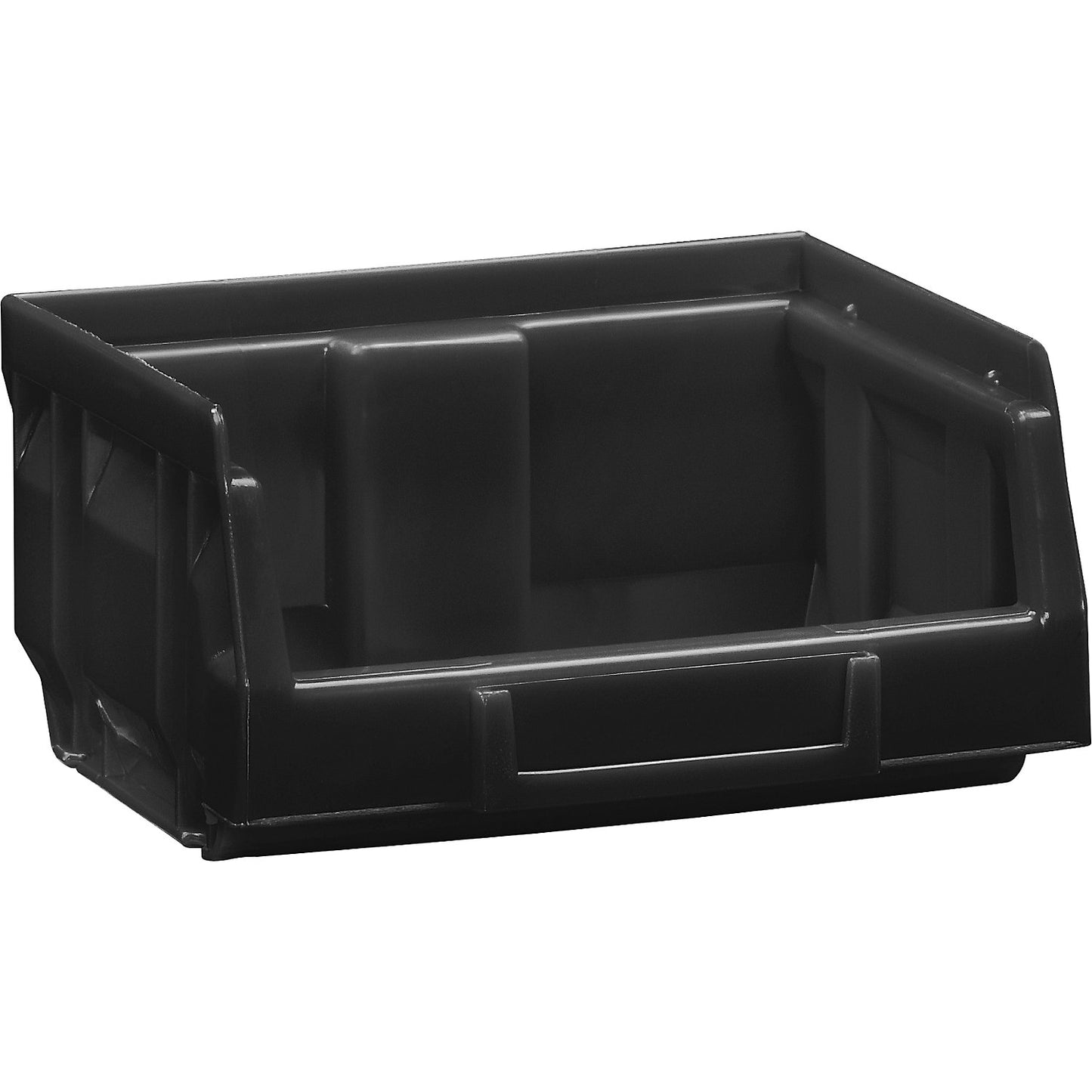 Open fronted storage bin made of polyethylene, LxWxH 90 x 105 x 54 mm, black, pack of 50.