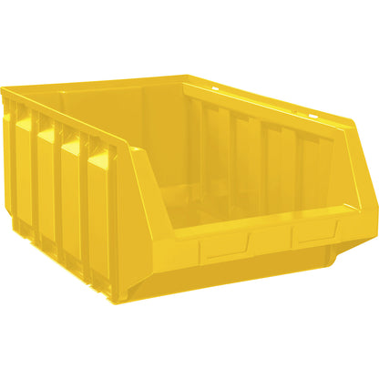 Open fronted storage bin made of polyethylene, LxWxH 705 x 440 x 297 mm, yellow, pack of 4.
