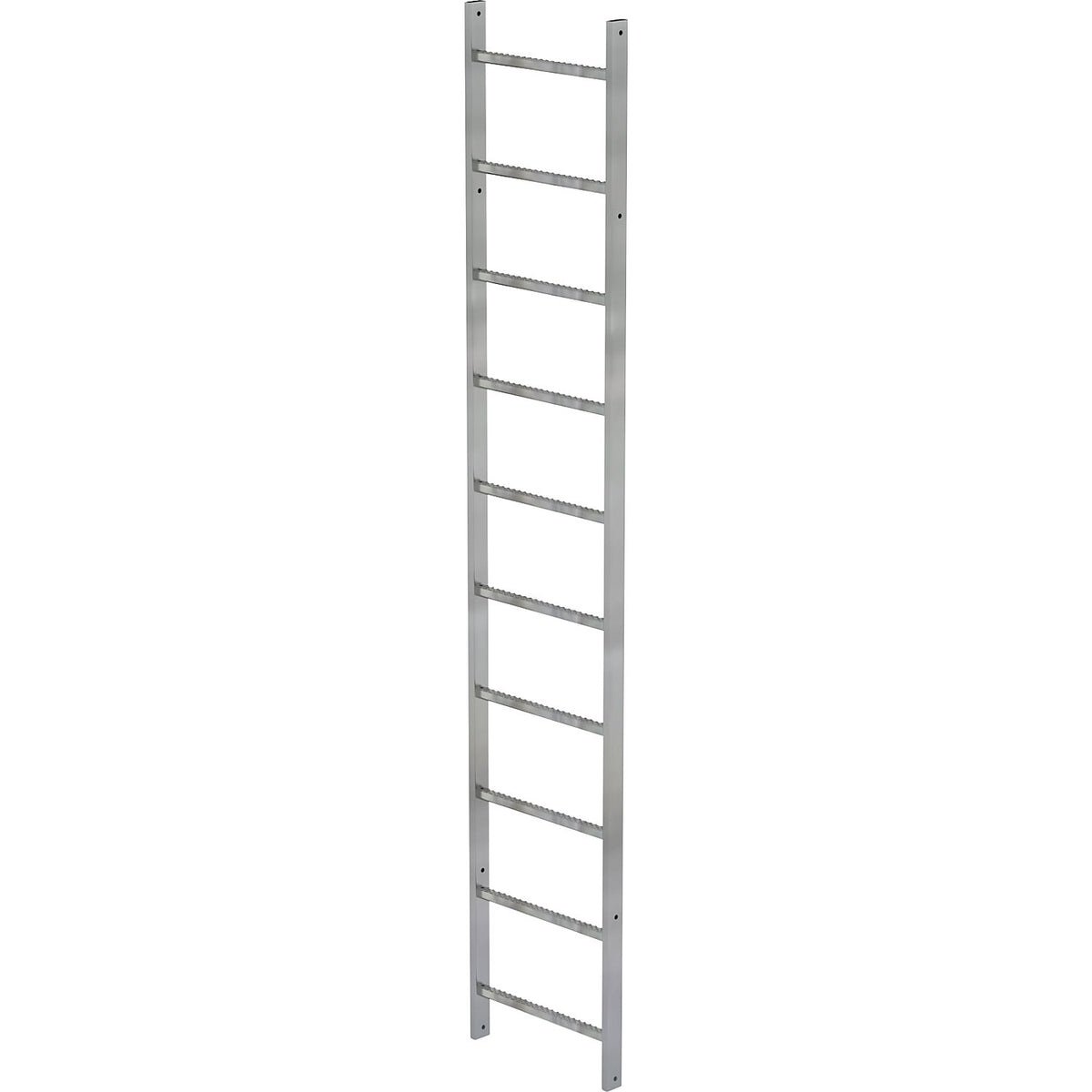 Ladder section, steel, zinc plated, 10 rungs.