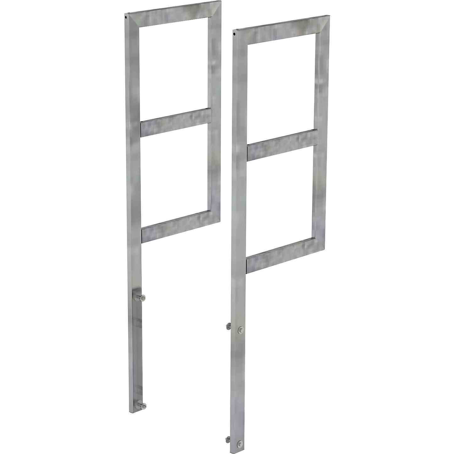 Exit bracket, with railing attachment, steel, zinc plated.