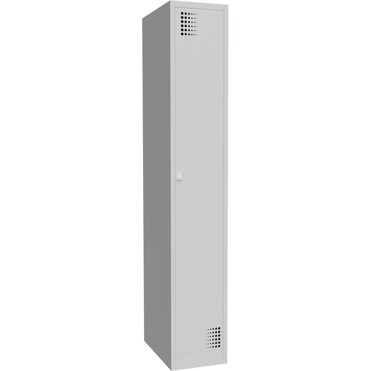 Alvina locker, 1 compartment, light grey, width 300 mm, rotary bolt.