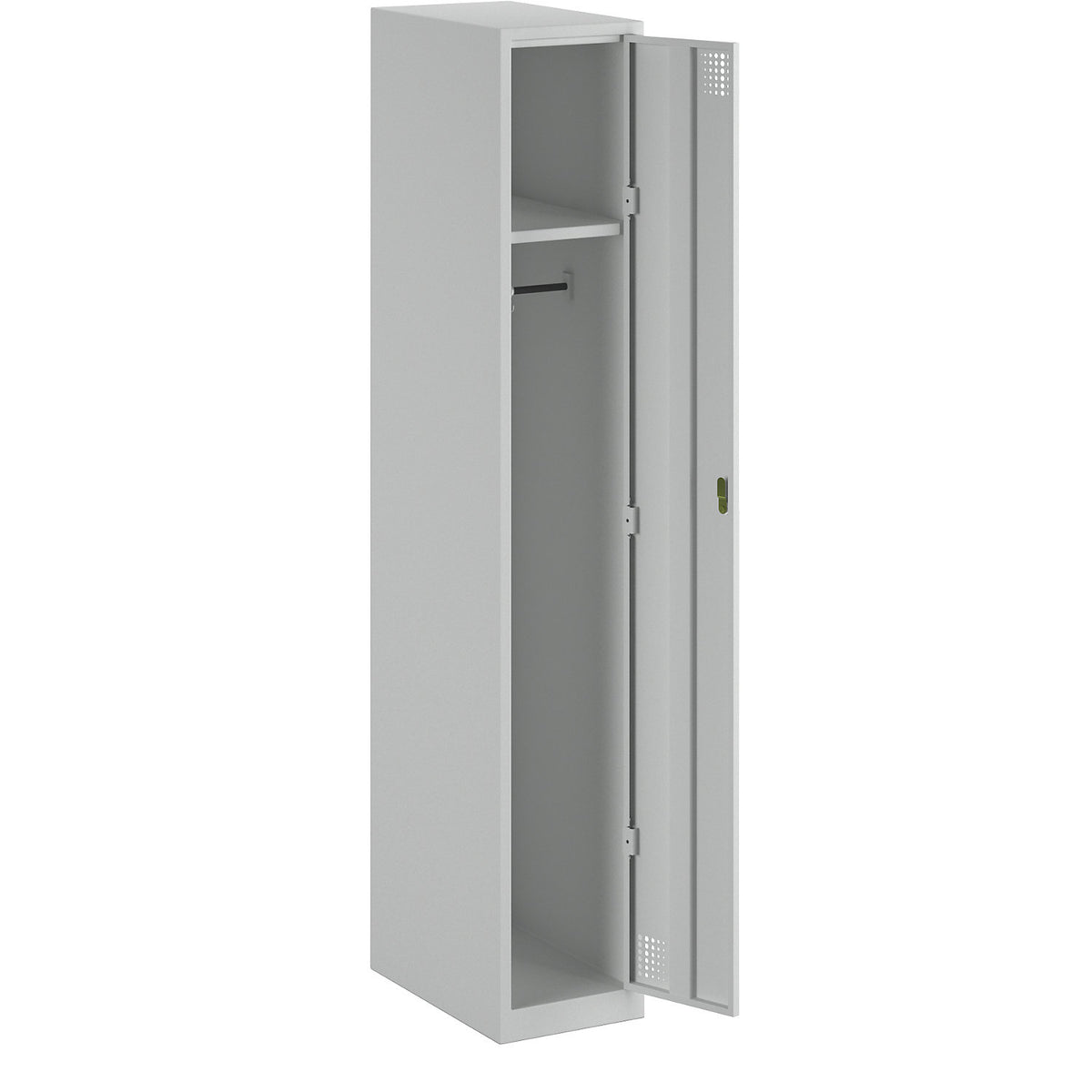 Alvina locker, 1 compartment, light grey, width 300 mm, rotary bolt.