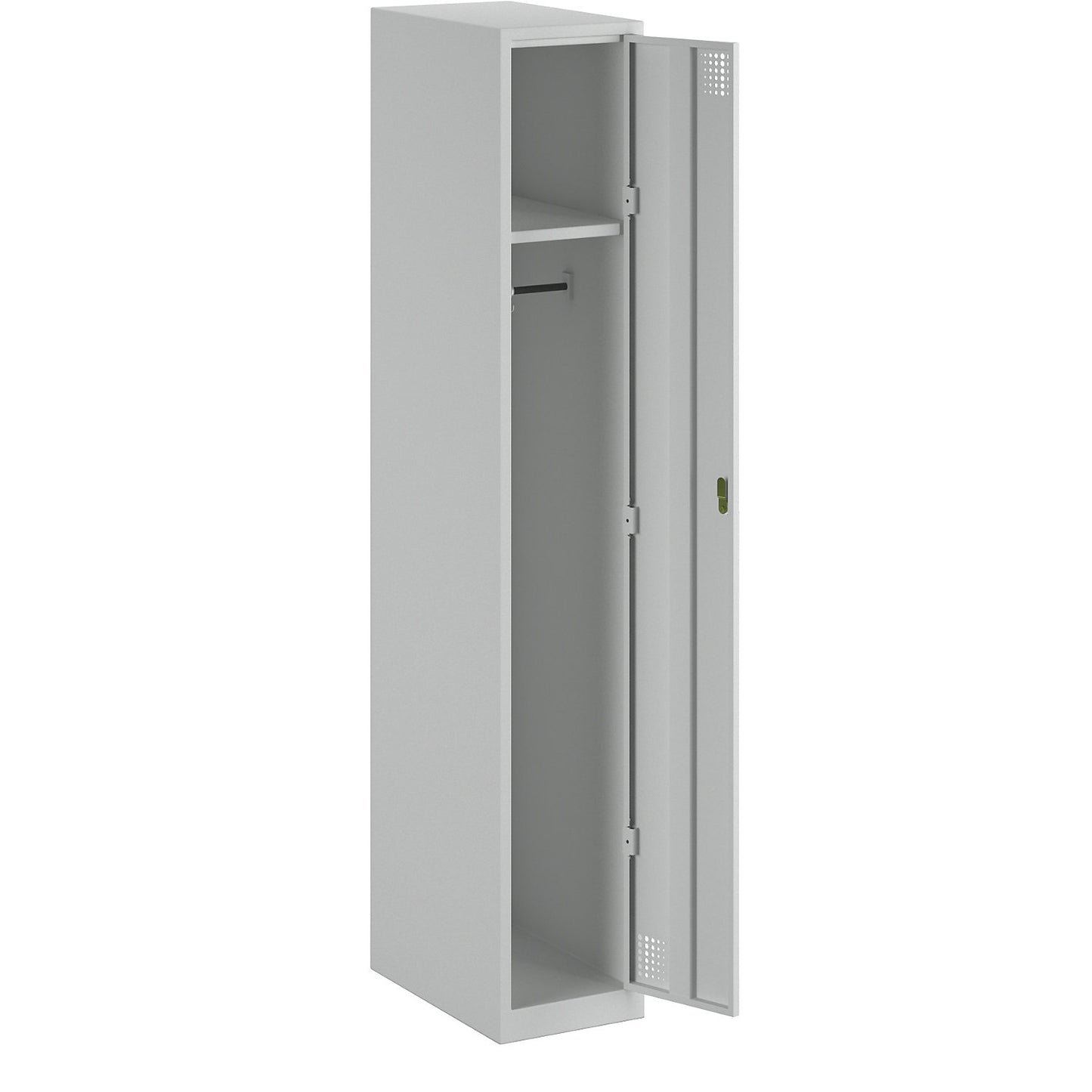 Alvina locker, 1 compartment, light grey, width 300 mm, rotary bolt.
