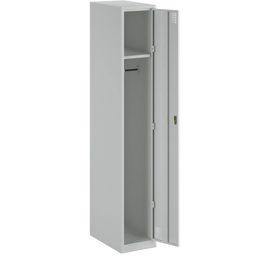 Alvina locker, 1 compartment, light grey, width 300 mm, rotary bolt.