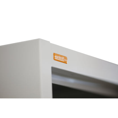Alvina locker, 1 compartment, light grey / basalt grey, width 300 mm, cylinder lock.