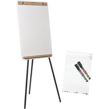 Flip-chart SKETCH INFINITE, steel, enamelled, tripod.