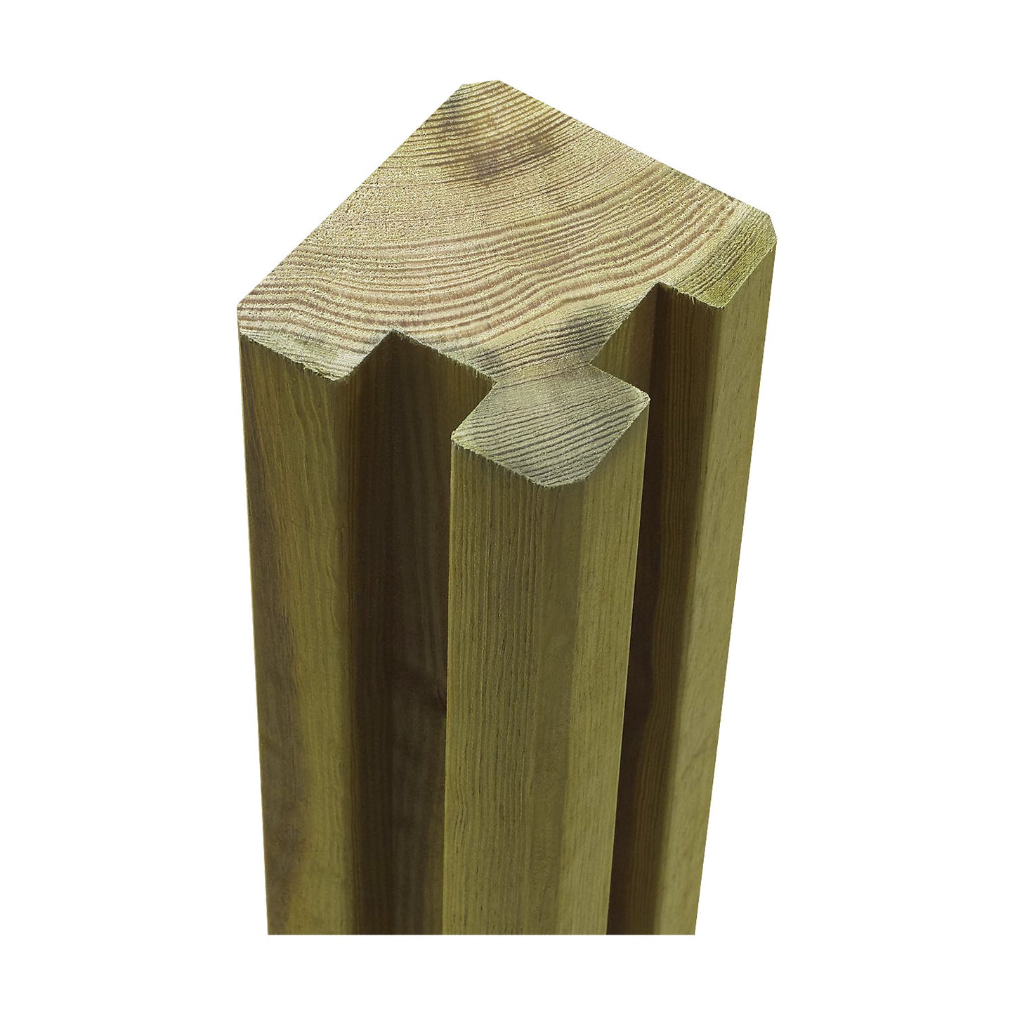 Bin enclosure Klink Profile, wood, LxWxH 2940 x 970 x 1080 mm, natural.