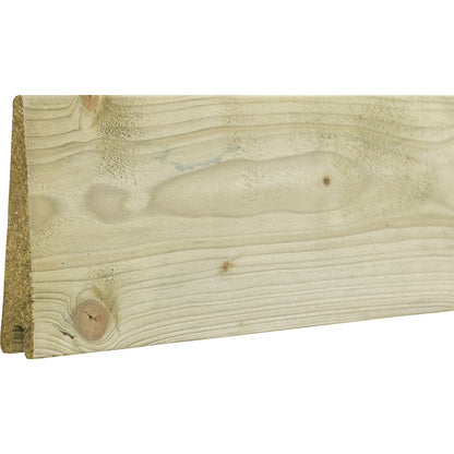Bin enclosure Klink Profile, wood, LxWxH 3770 x 970 x 1080 mm, natural.
