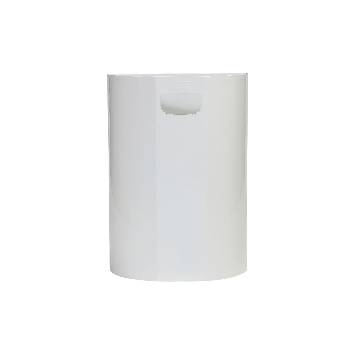 Wall-mounted waste bin, semi-circular, steel, grey, 20 L, H x W 495 x 350 mm.