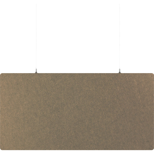 Acoustic ceiling panel, PET felt, HxW 600 x 1200 mm, rectangular shape, beige.