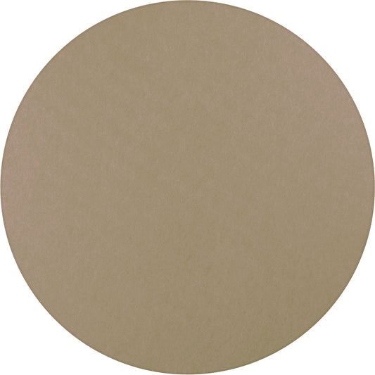 Acoustic ceiling panel, PET felt, Ø 1200 mm, round shape, beige.