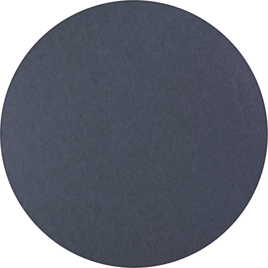 Acoustic ceiling panel, PET felt, Ø 1200 mm, round shape, blue.