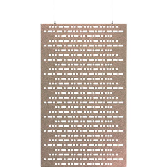 Acoustic panel for ceiling installation, HxW 2000 x 1200 mm, suspended, beige.