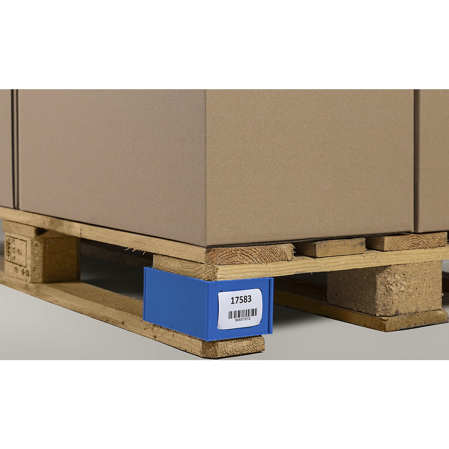 Pallet clip, for Euro pallets, pack of 25, blue.