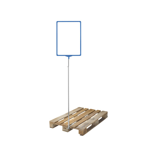 Pallet flag, with poster frame, for A3, blue.