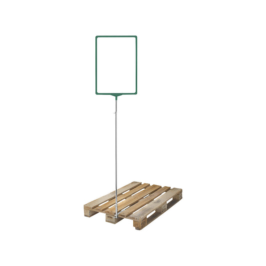 Pallet flag, with poster frame, for A3, green.