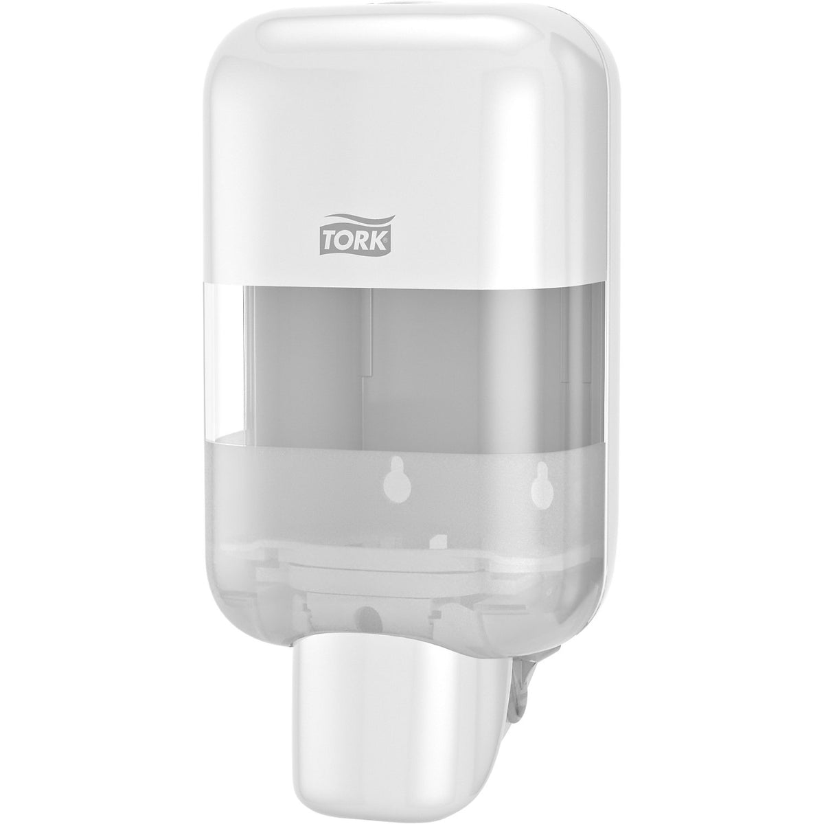 Mini-dispenser for soaps and hand disinfectant S5, HxWxD 224 x 112 x 99 mm, white.