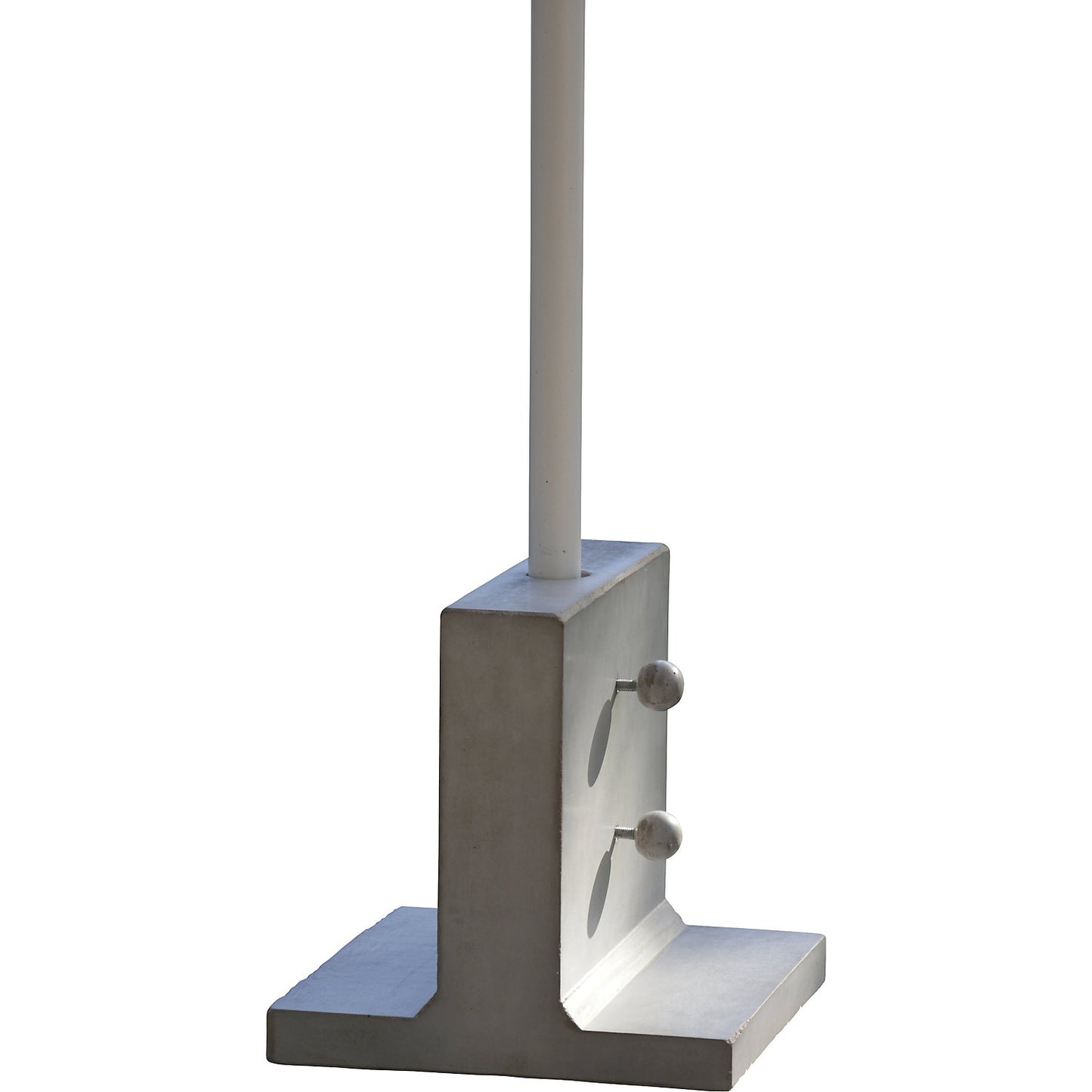 Parasol T-base, HxWxD 300 x 300 x 300 mm, waxed concrete.