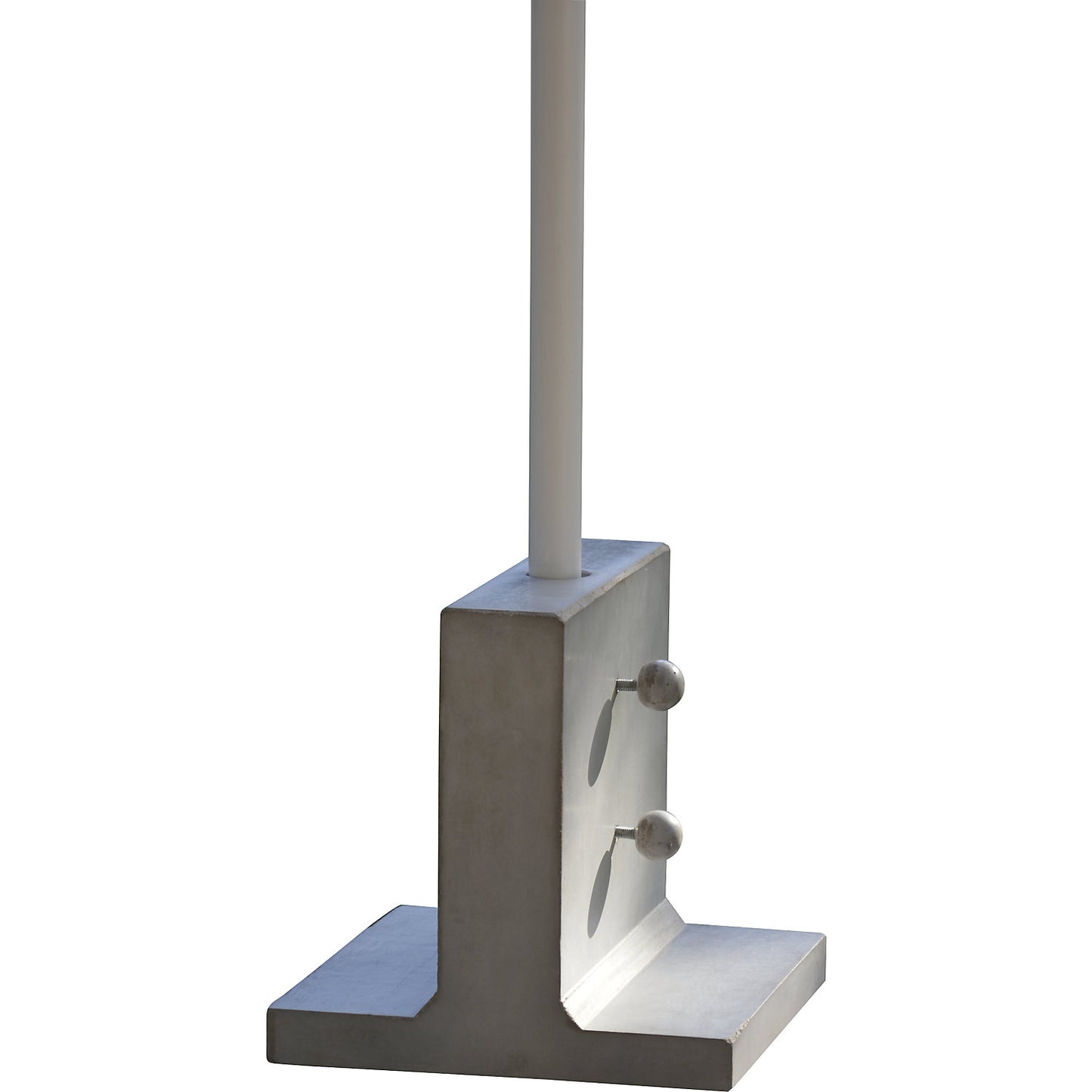 Parasol T-base, HxWxD 300 x 300 x 300 mm, waxed concrete.