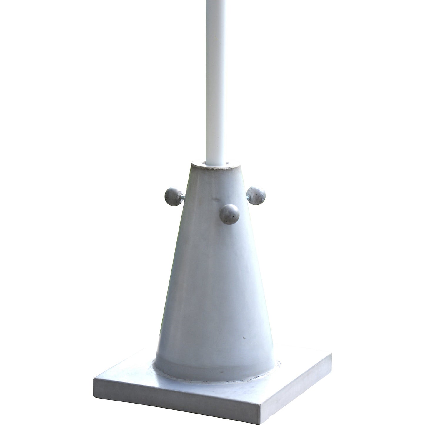 Parasol base PYLON, HxWxD 400 x 300 x 300 mm, waxed concrete.