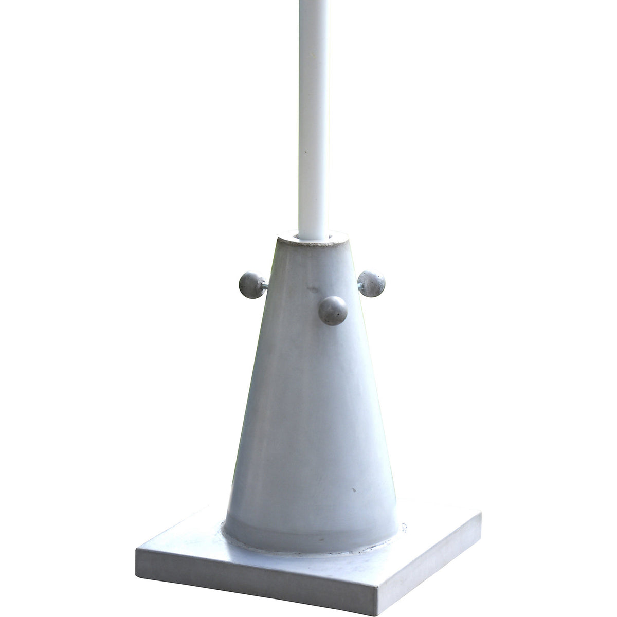 Parasol base PYLON, HxWxD 400 x 300 x 300 mm, waxed concrete.