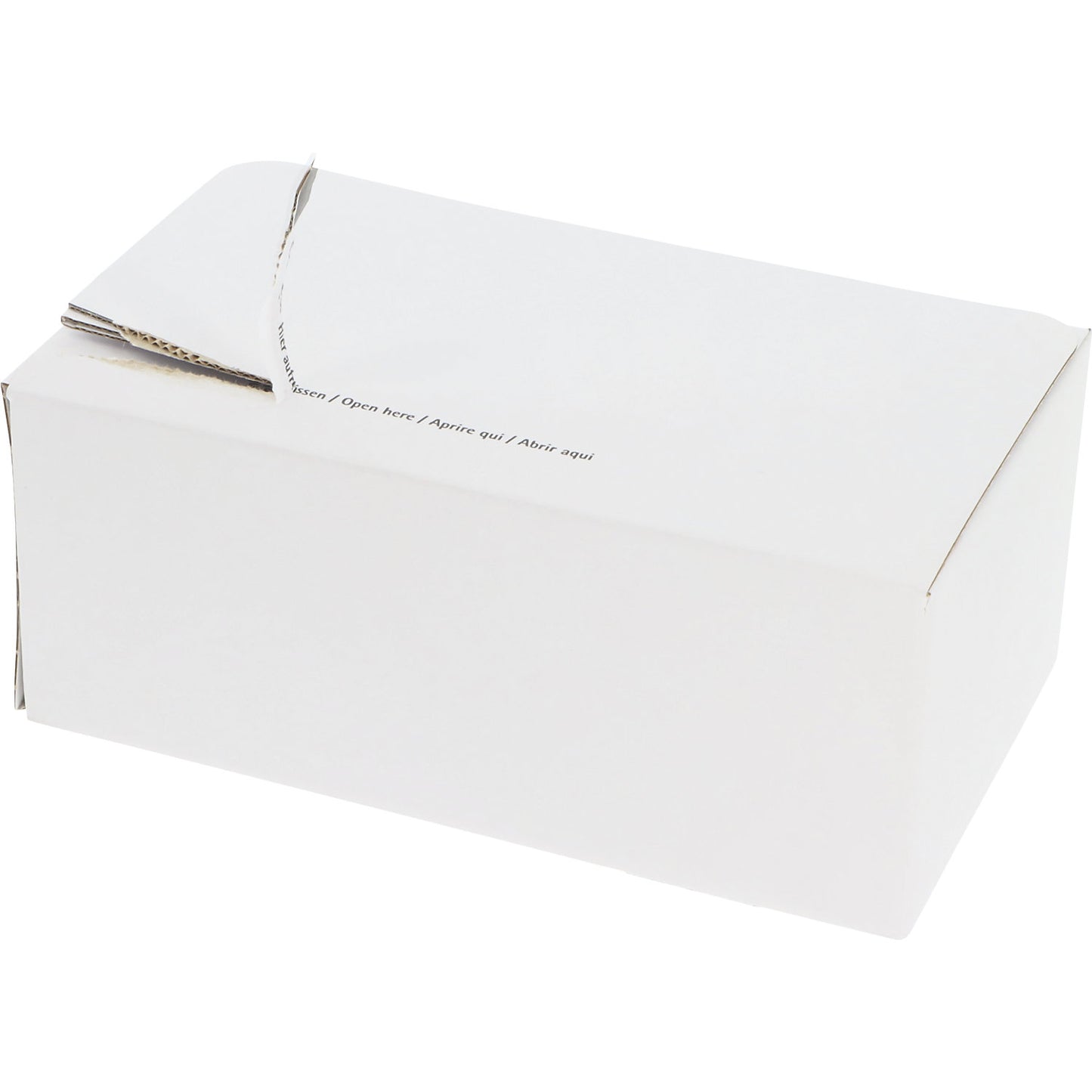 Quick-erect box, self-adhesive, white, internal dimensions 220 x 155 x 50 mm, pack of 20.