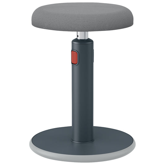 Ergo Cosy Active sitting/standing stool, seat height 460 - 790 mm, velvet grey.