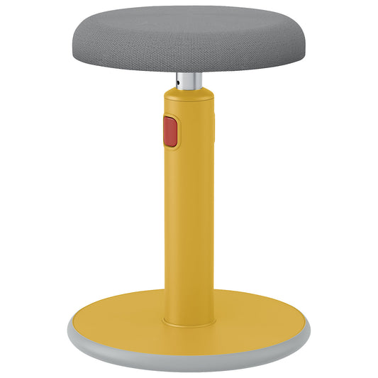 Ergo Cosy Active sitting/standing stool, seat height 460 - 790 mm, yellow.
