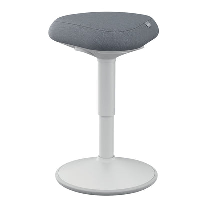 Ergo Active sitting/standing stool with comfort seat, seat height 570 - 820 mm, light grey.