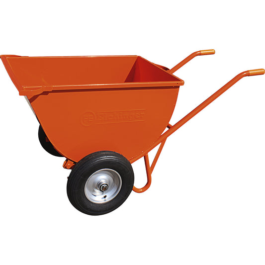 Japanese tipping wheelbarrow, pneumatic tyre, roller bearing, 150 liters.