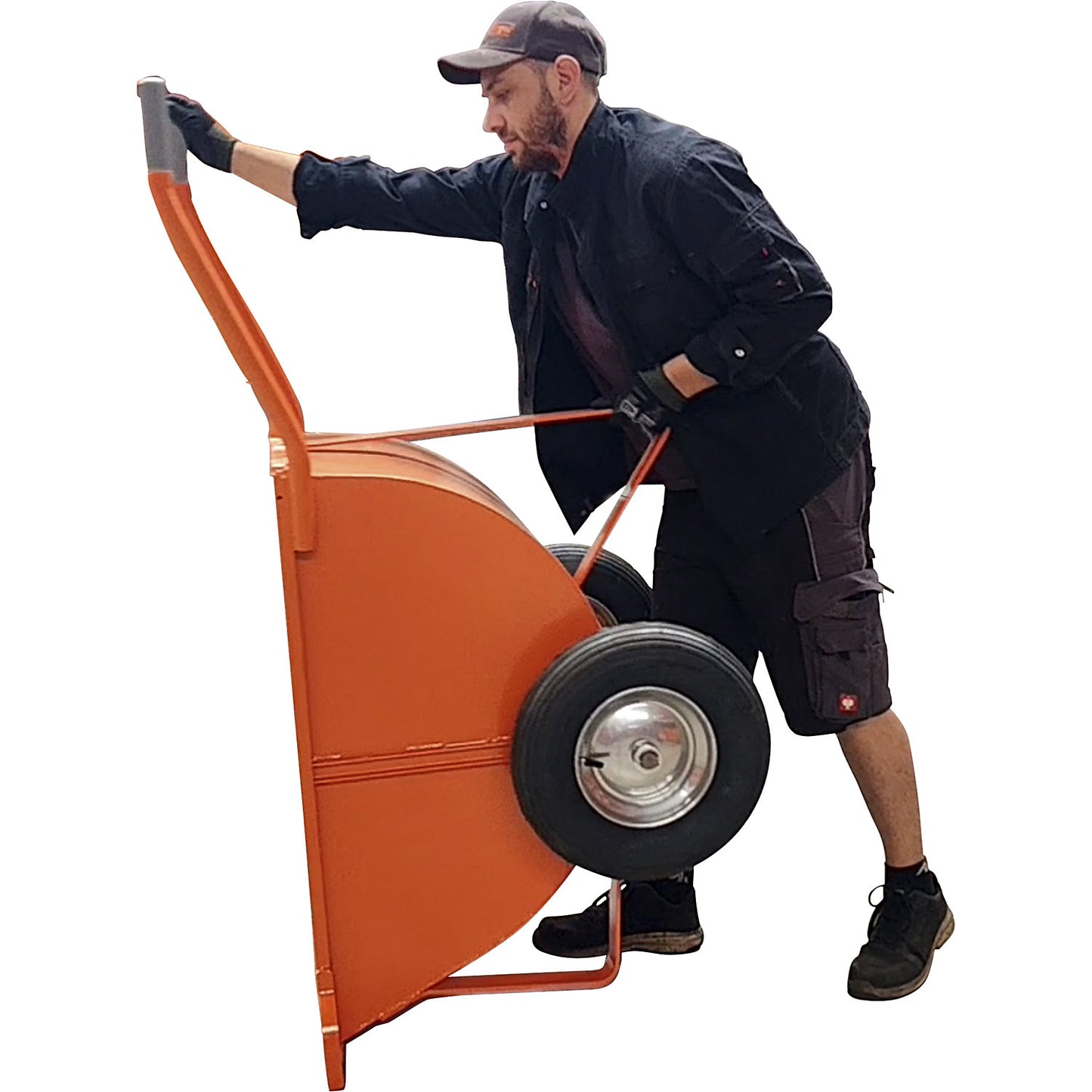 Japanese wheelbarrow, pneumatic tyre, roller bearing, 200 liters.