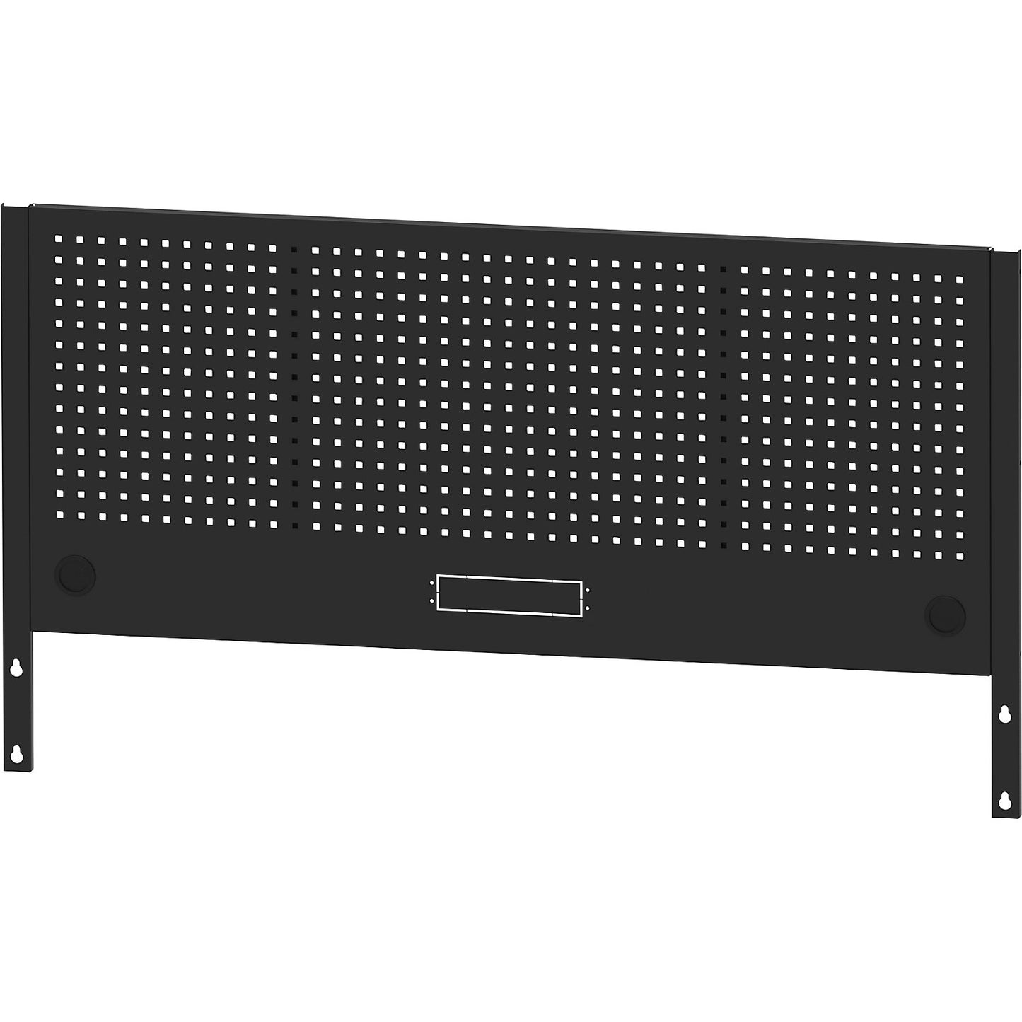 Perforated panel for workbench assembly BLACKLINE, height 1360 mm, steel, width 1800 mm.