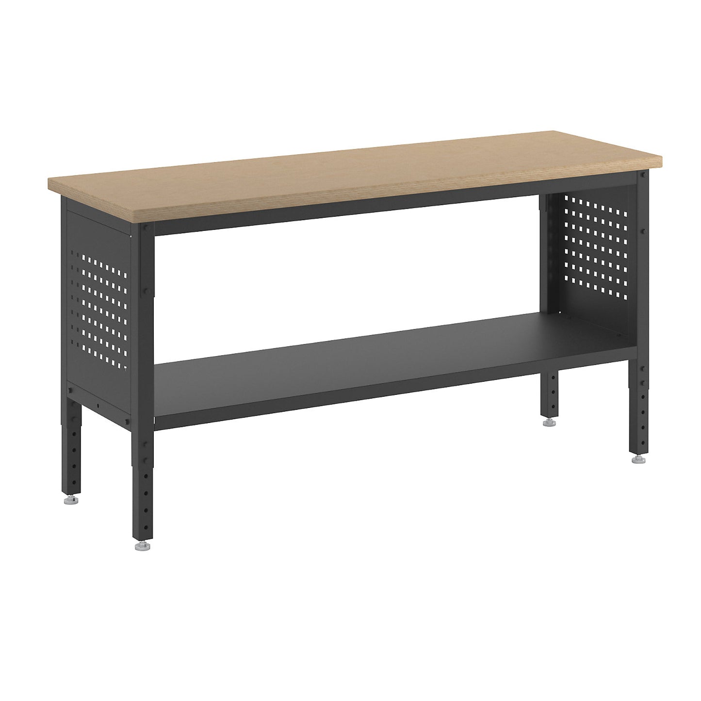 BLACKLINE workbench, without base cupboard, worktop width 1829 mm.