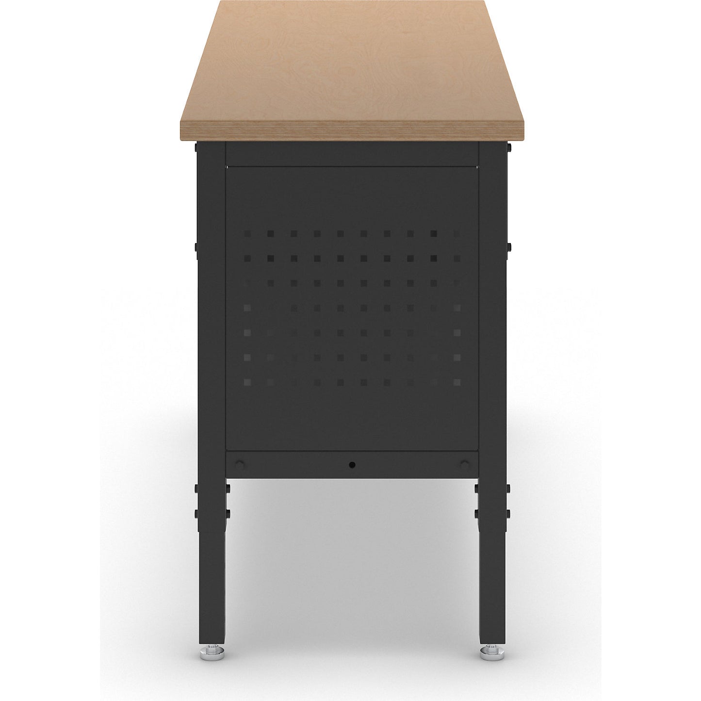 BLACKLINE workbench, without base cupboard, worktop width 1524 mm.