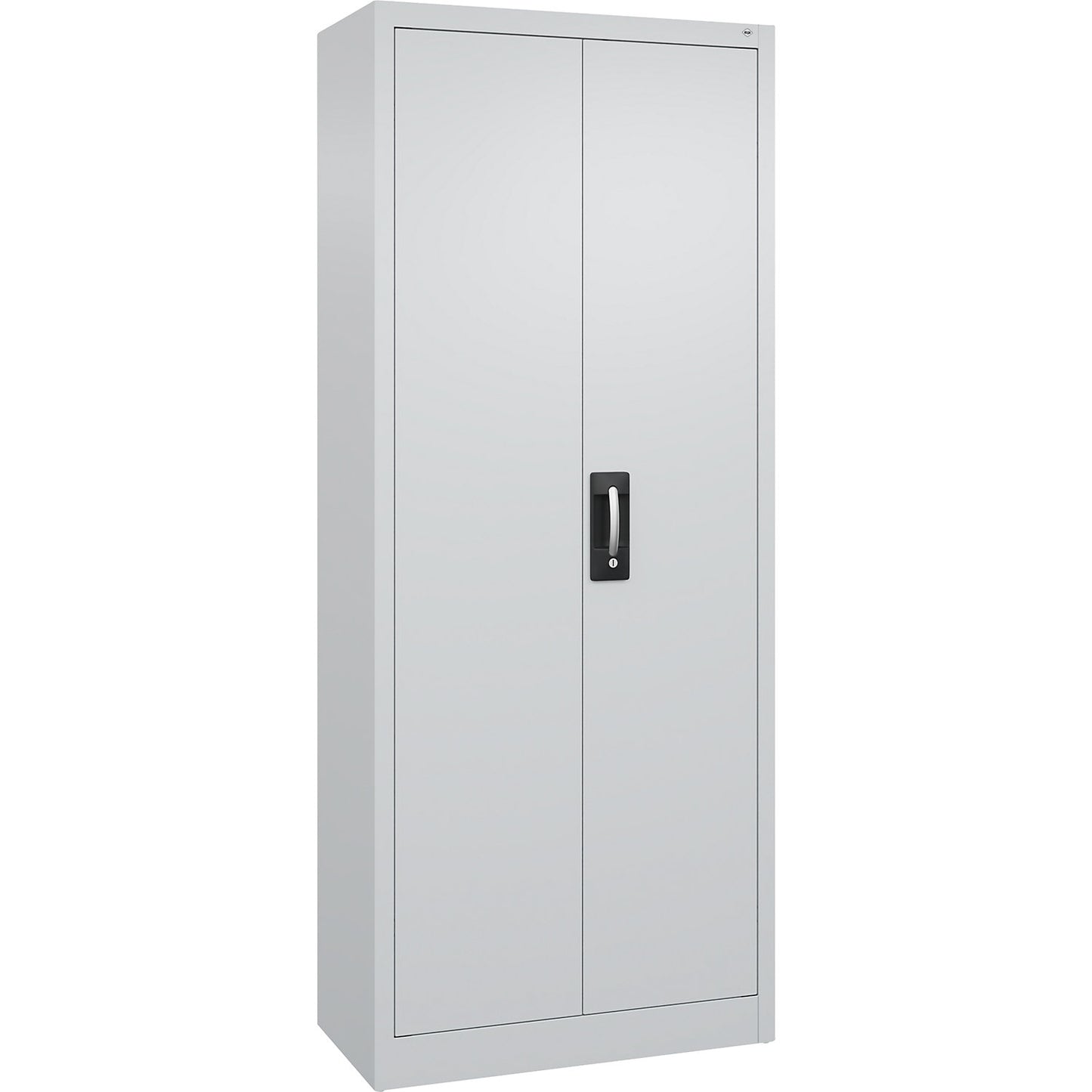 Workshop double door cupboard, HxWxD 1950 x 800 x 400 mm, light grey / light grey.