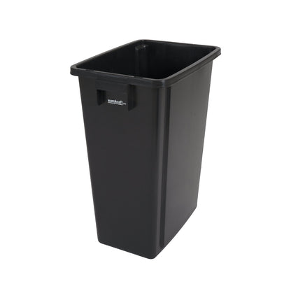 Recyclable waste collector, capacity 60 l, black.