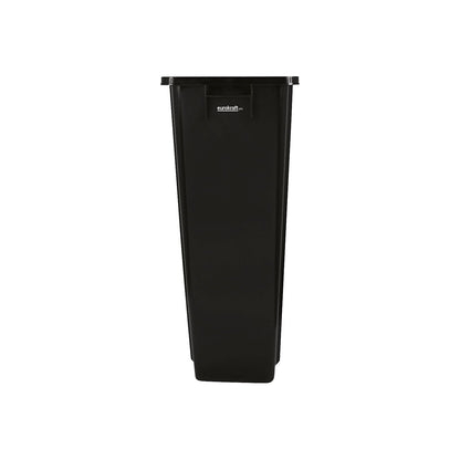 Recyclable waste collector, capacity 80 l, black.